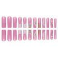 Floral Glitter Press-On Nails