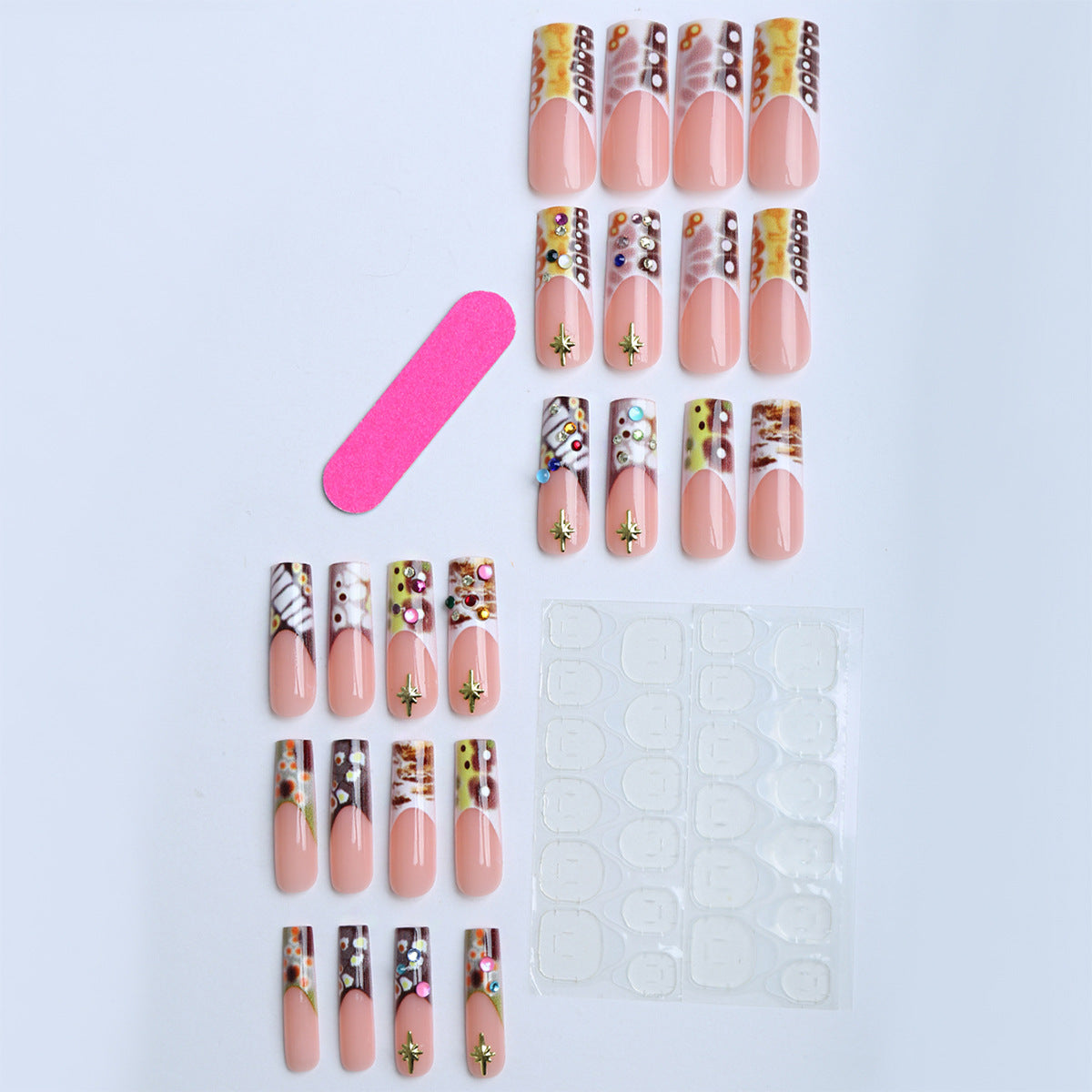 Abstract Star Press-On Nails