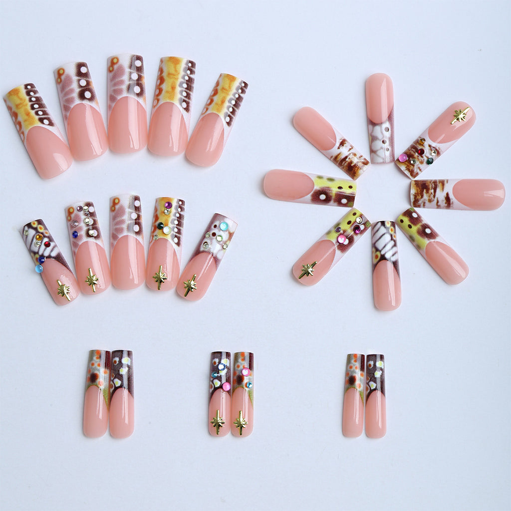 Abstract Star Press-On Nails